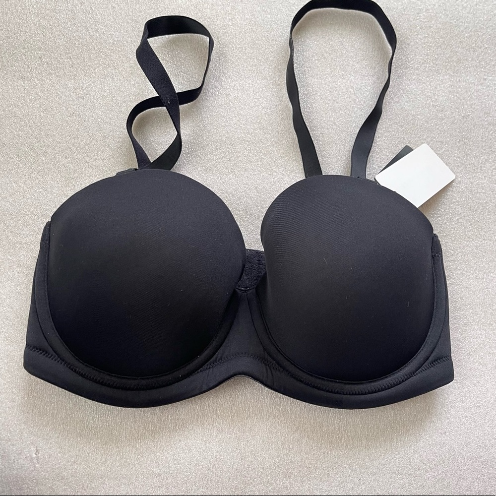Wacoal Red Carpet Strapless Black Underwire Bra Size 32DD NWT - Picture 3 of 6